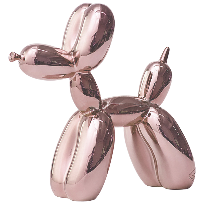 Статуэтка Jeff Koons Balloon Dog Chrome Pink Розовое золото в Ижевске | Loft Concept 