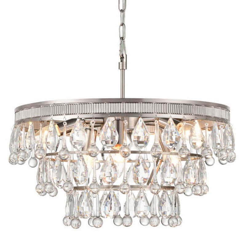 Люстра Freude Chandelier 50 Прозрачный (Transparent) Никель Сатин в Ижевске | Loft Concept 