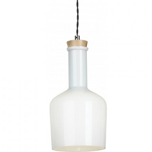 Подвесной светильник Glass Bottle Light 2 Белый в Ижевске | Loft Concept 