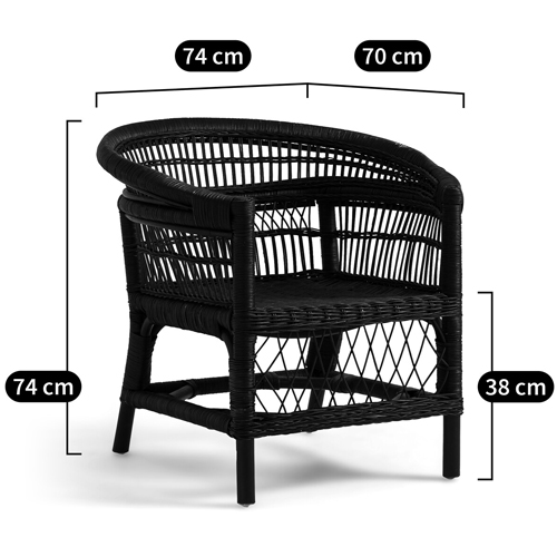 Кресло из ротанга Amadis Rattan Armchair в Ижевске