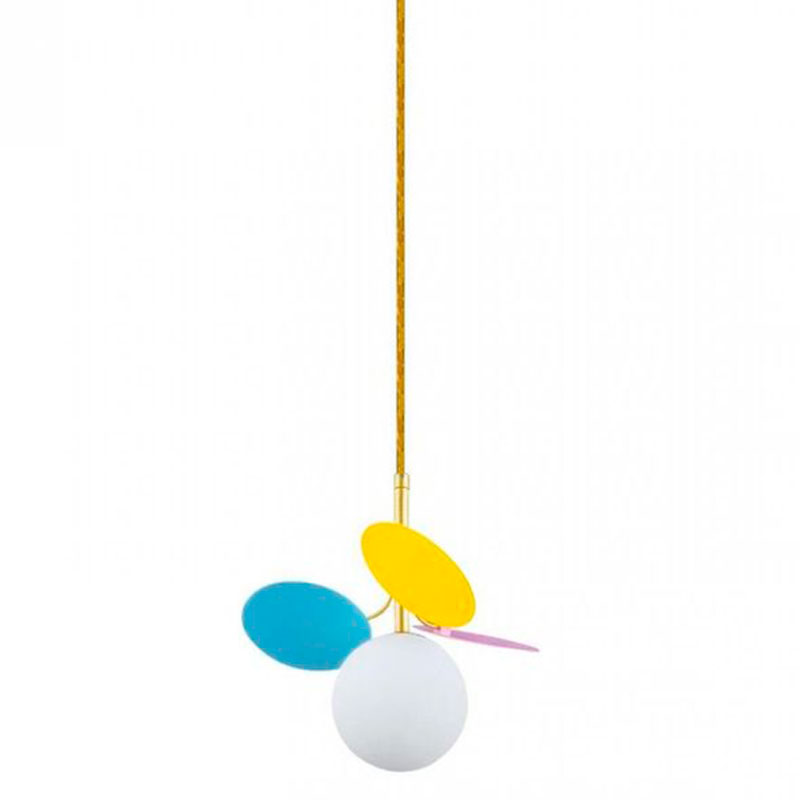 Подвесной светильник MATISSE Pendant One multicolor Мульти Золотой Белый в Ижевске | Loft Concept 