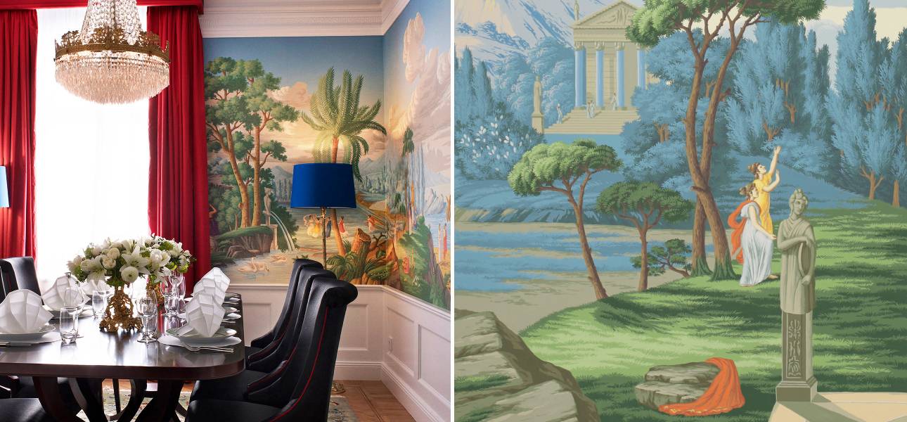 Обои ручная роспись Telemachus Dufour - фото