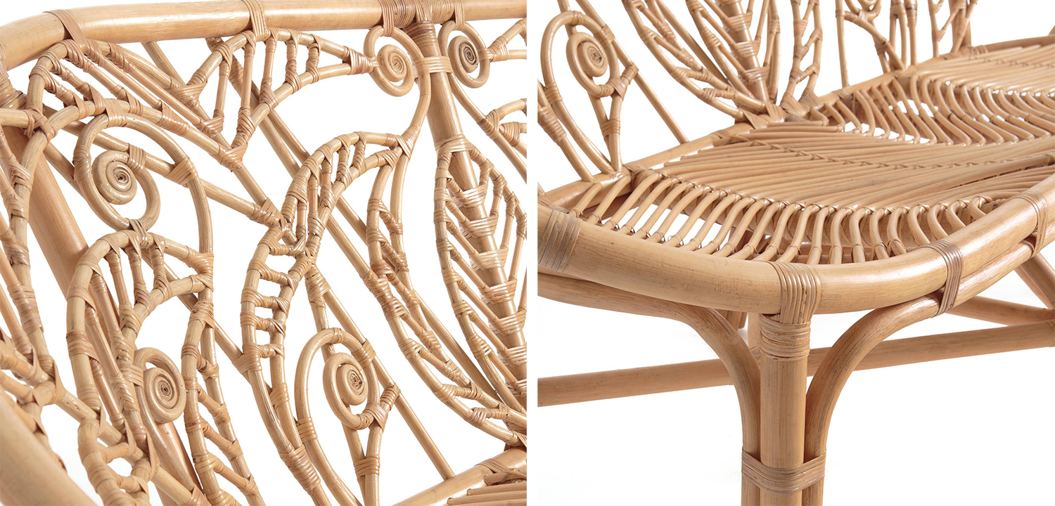 Уличный диван из ротанга Wicker Pattern Sofa - фото №2