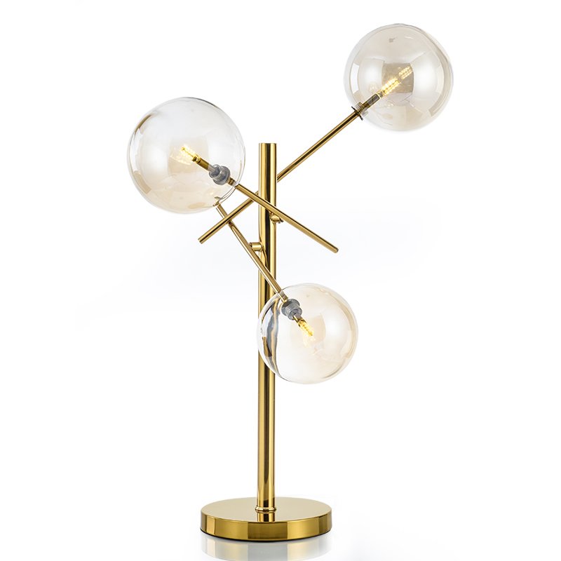 Настольная лампа Gallotti & Radice Bolle Table lamp Золотой Дымчатый (Smoke) в Ижевске | Loft Concept 