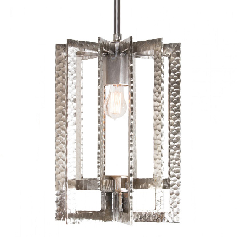 Подвесной Светильник Textured Cage Pendant Lamp silver Серебряный в Ижевске | Loft Concept 