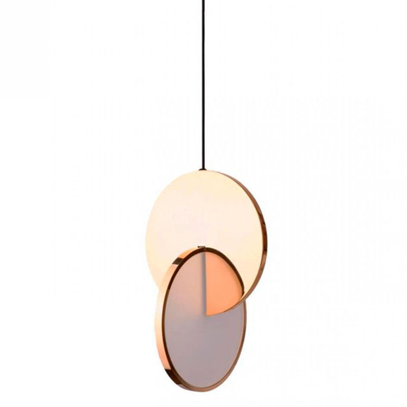 Подвесной светильник Eclipse Pendant Light Gold Золотой Белый в Ижевске | Loft Concept 