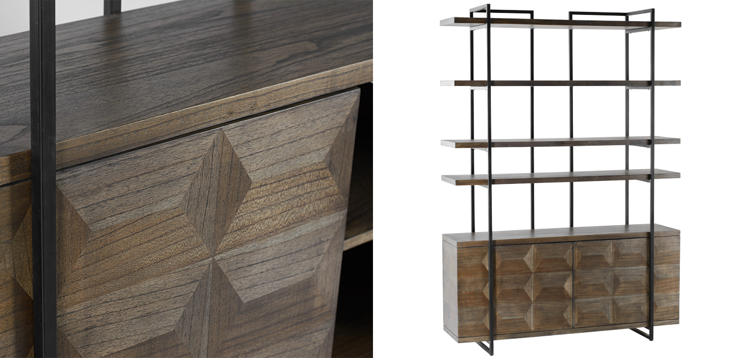 Стеллаж Gilliam Wood Rack - фото