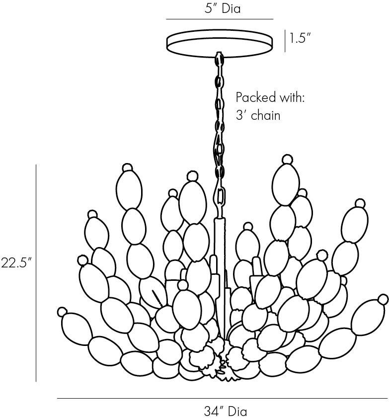 Люстра Arteriors INDI CHANDELIER в Ижевске