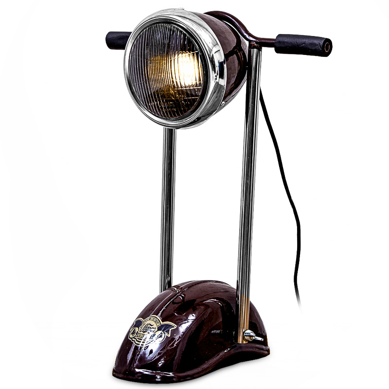 Настольная лампа Moto Loft Table lamp Бургундский красный в Ижевске | Loft Concept 