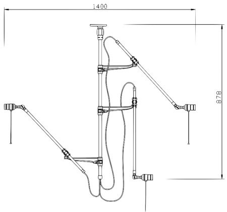 Потолочный светильник Steampunk Extension Pole в Ижевске