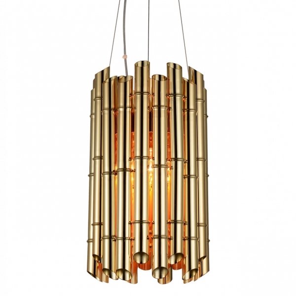 Люстра Golden Bamboo Pendant 6 Глянцевое золото в Ижевске | Loft Concept 