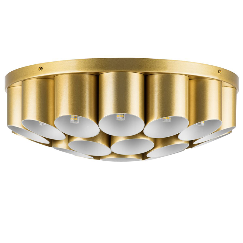 Потолочный светильник Garbi Gold Pipe Organ Ceiling Lamp 22 Золотой Белый в Ижевске | Loft Concept 