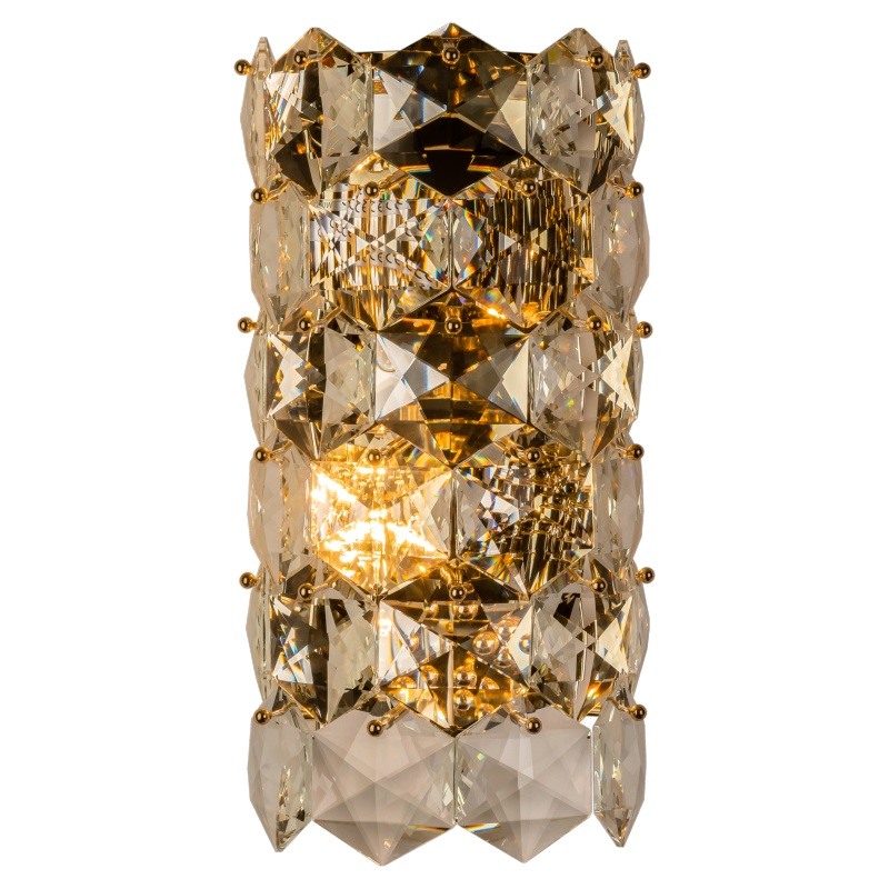 Бра Tiers Crystal Light Ermitage Wall Lamp Прозрачное Стекло Золотой в Ижевске | Loft Concept 