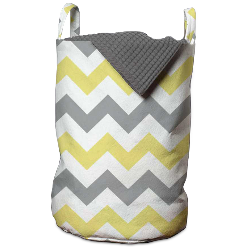 Корзина Mustard and Gray Chevron II Basket Мульти в Ижевске | Loft Concept 