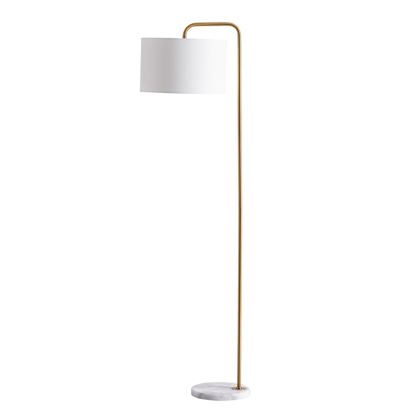 Торшер Randers Floor Lamp Белый Золотой в Ижевске | Loft Concept 