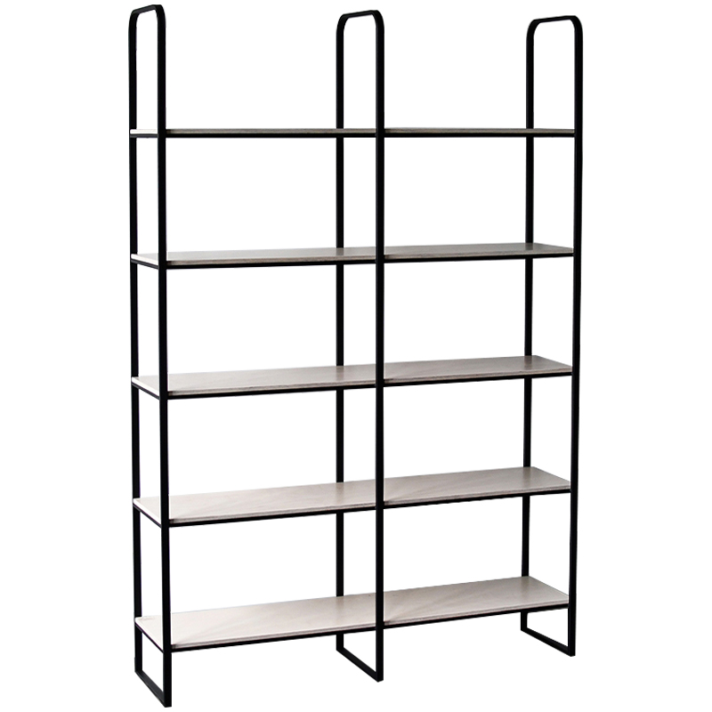 Стеллаж Barnett Industrial Metal Rust Rack Древесина Черный в Ижевске | Loft Concept 