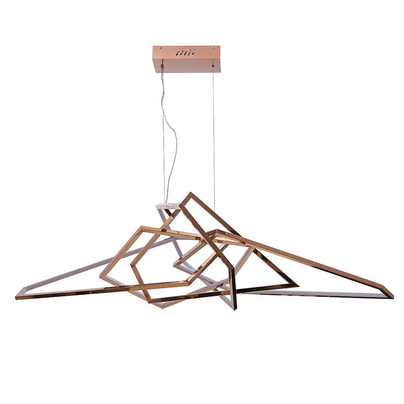 Люстра Geometric Plexus Gold Chandelier Золотой в Ижевске | Loft Concept 