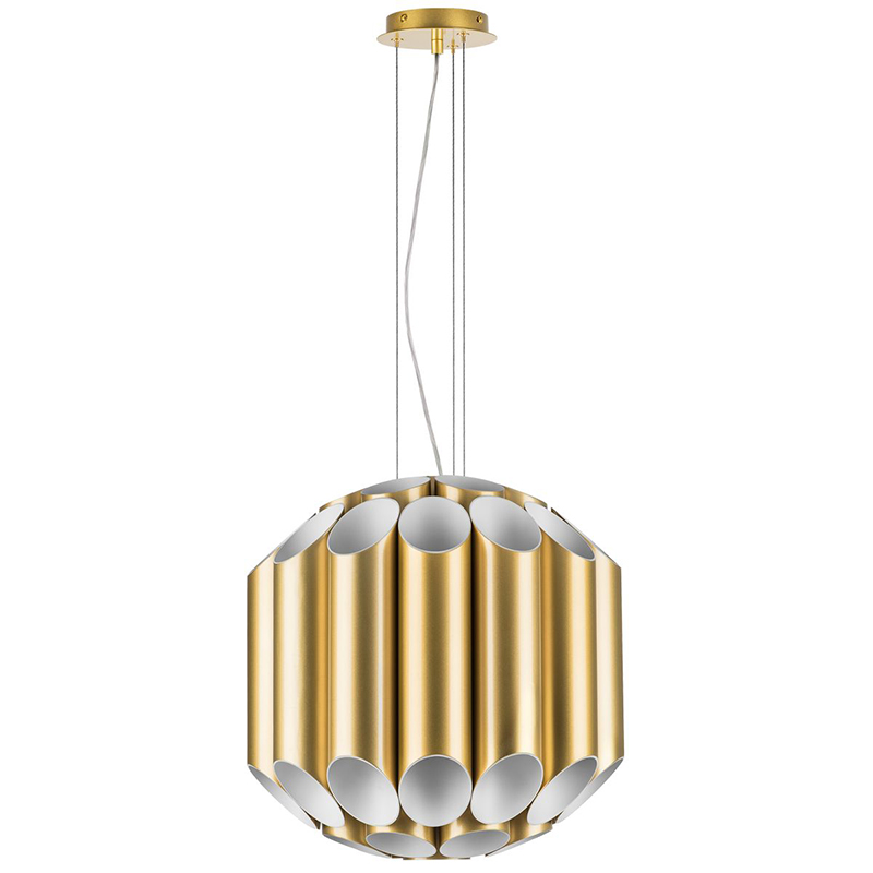 Люстра Garbi Gold Pipe Organ Chandelier 44 Золотой Белый в Ижевске | Loft Concept 