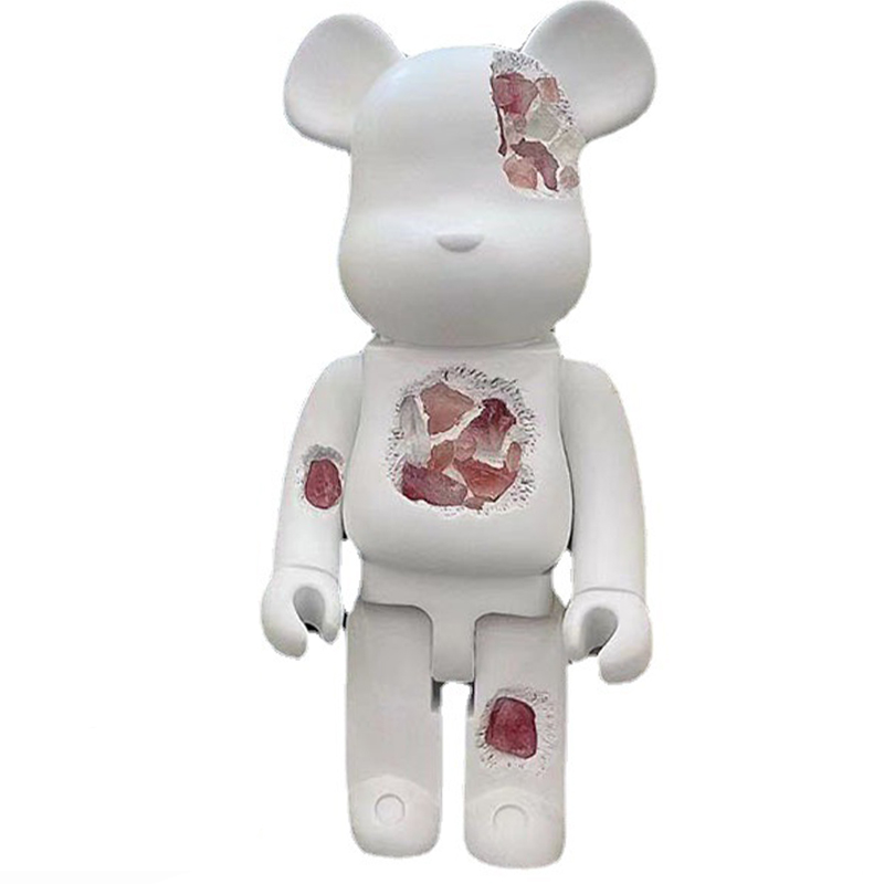 Статуэтка Bearbrick Pink Crystal Белый Розовый пастельный в Ижевске | Loft Concept 