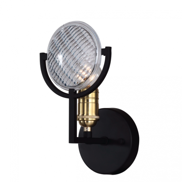 Бра RH Gaslight Lens Sconce 1 Черный в Ижевске | Loft Concept 