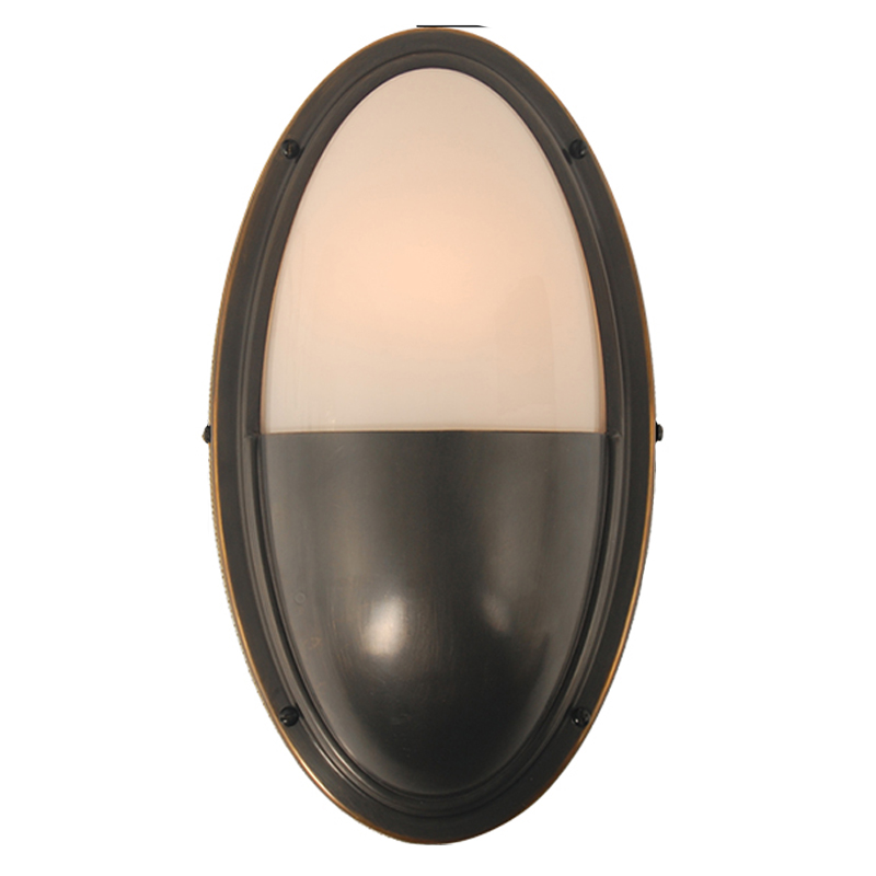 Бра Benita Loft Sconce black Черный Белое матовое стекло в Ижевске | Loft Concept 