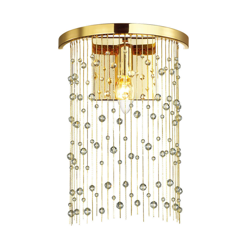 Бра Hailstorm Rain Wall lamp gold Прозрачный (Transparent) Золотой в Ижевске | Loft Concept 