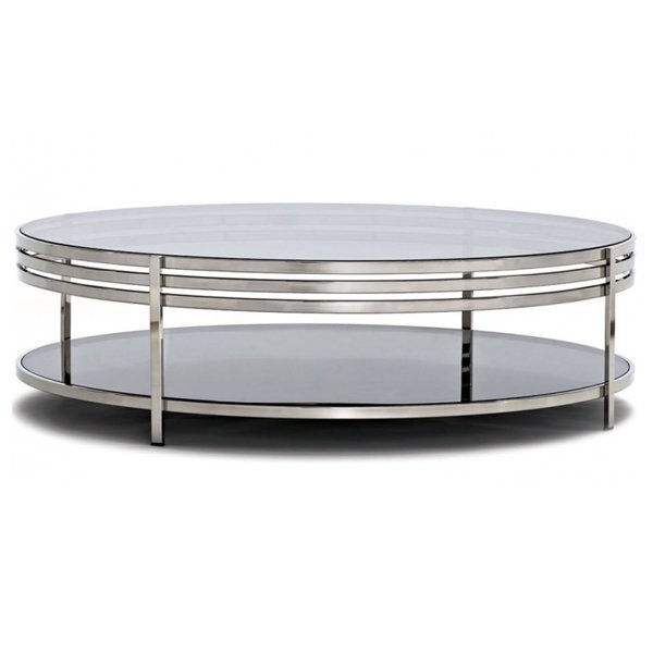 Столик Ula Round coffee table ULA002 Нержавеющая сталь в Ижевске | Loft Concept 