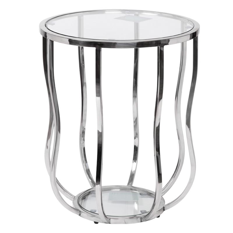 Приставной стол Fedric Side Table silver Серебряный в Ижевске | Loft Concept 