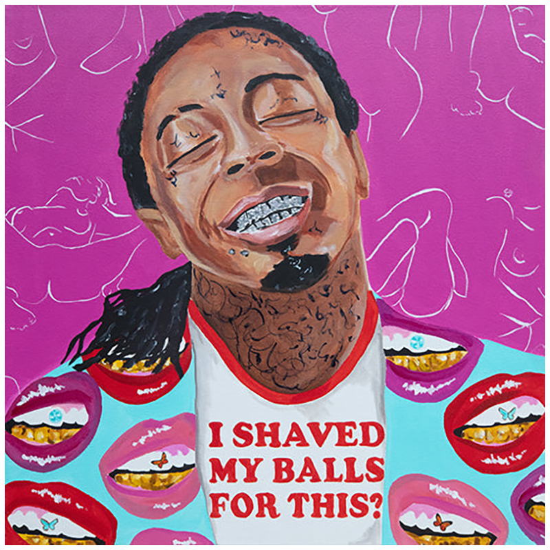 Картина Lil Wayne "I Shaved My Balls for This?" Мульти в Ижевске | Loft Concept 