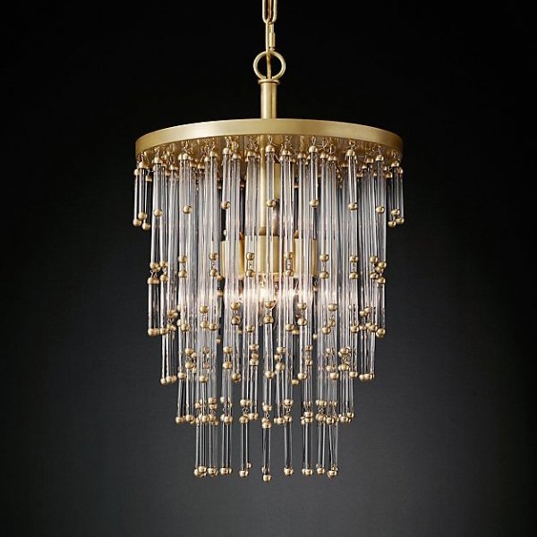 Люстра Restoration Hardware Luciano Chandelier 14 Латунь в Ижевске | Loft Concept 