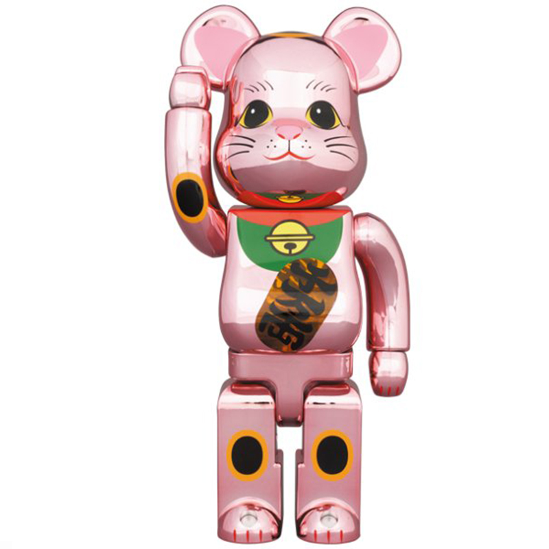 Статуэтка Bearbrick Pink Lucky Cat Розовый Мульти в Ижевске | Loft Concept 