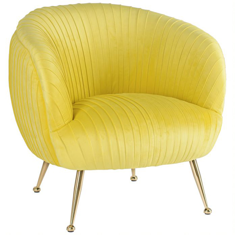 Кресло SOUFFLE CHAIR yellow Желтый матовое золото в Ижевске | Loft Concept 