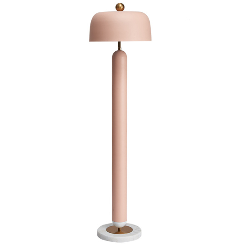 Meet pink Floor lamp Розовый пастельный Латунь в Ижевске | Loft Concept 