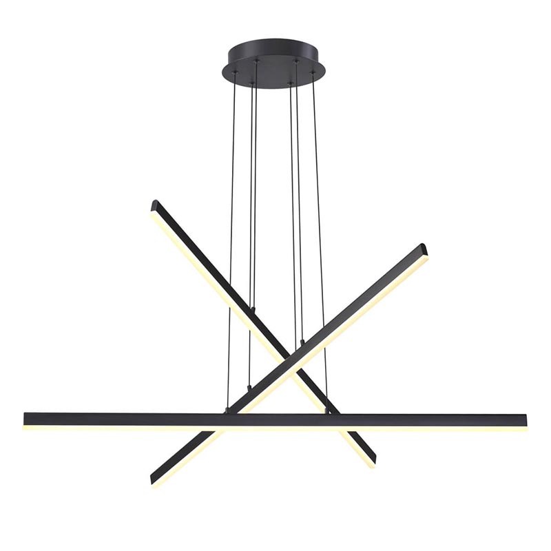 Люстра Rolf Black Lines Chandelier Черный в Ижевске | Loft Concept 