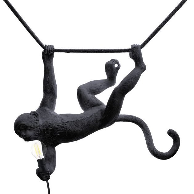 Подвесной светильник Seletti The Monkey Lamp Swing Black Черный в Ижевске | Loft Concept 