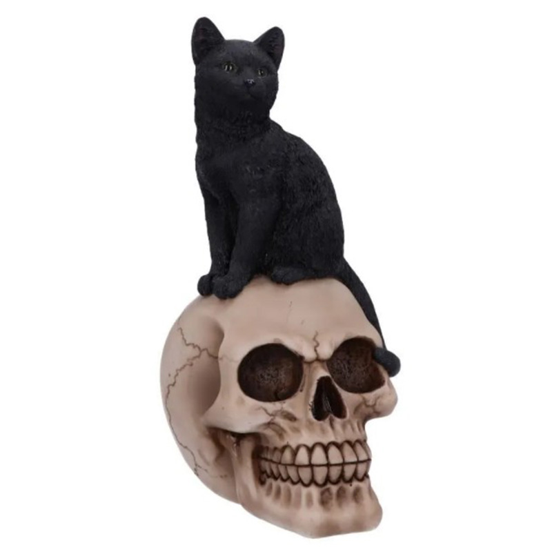 Статуэтка Skull Black Cat Черный в Ижевске | Loft Concept 