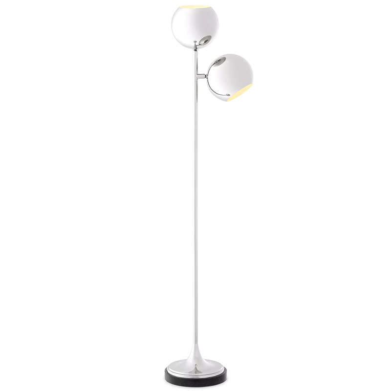 Торшер Eichholtz Floor Lamp Compton Nickel Никель в Ижевске | Loft Concept 