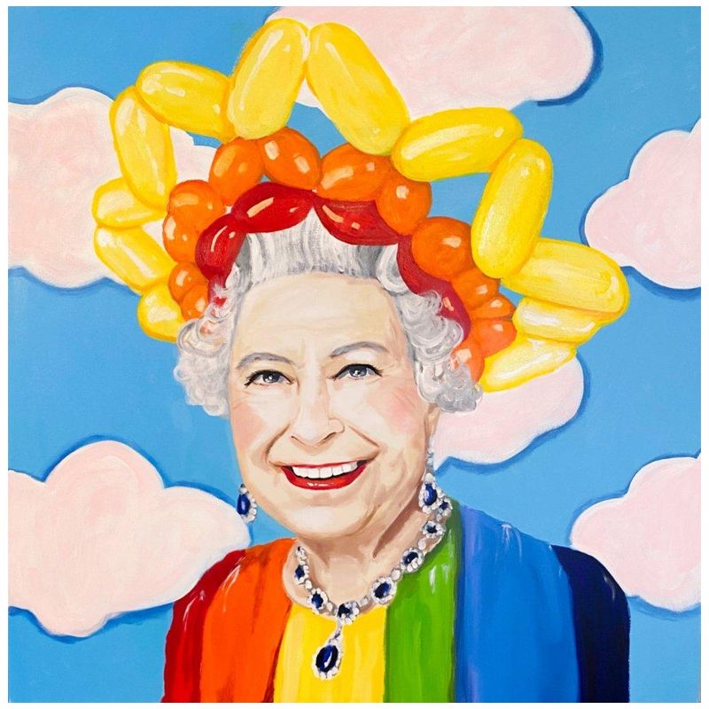 Картина Queen Elizabeth in Balloon Sunshine Crown Мульти в Ижевске | Loft Concept 