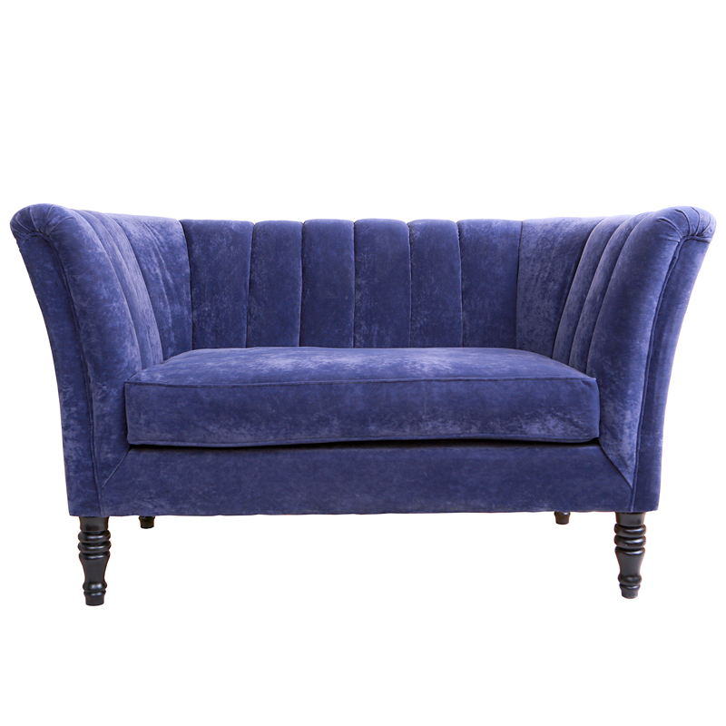 Диван Joffroi Sofa velour blue Синий в Ижевске | Loft Concept 