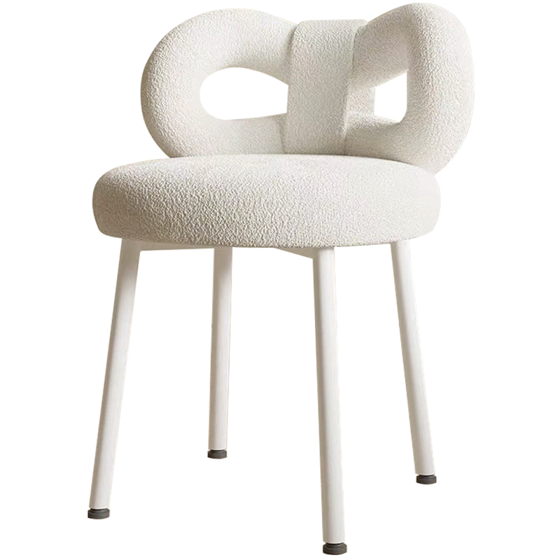 Стул Claire White Boucle Chair Белый в Ижевске | Loft Concept 