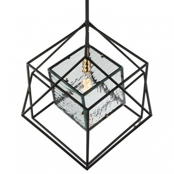 Люстра Glass Cub Pendant 61 Черный в Ижевске | Loft Concept 