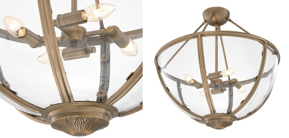 Потолочный светильник Eichholtz Ceiling Lamp Deveraux Antique brass - Loft-Concept в Ижевске