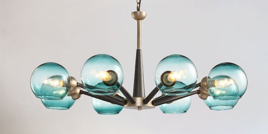 Люстра Thalia chandelier Blue glass Люстра Thalia chandelier Blue glass - Loft-Concept в Ижевске