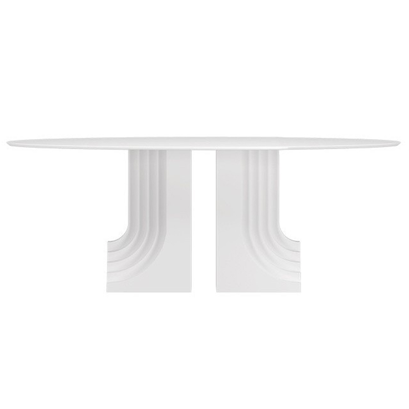 Обеденный стол Carlo Scarpa Oval Dining Table Белый в Ижевске | Loft Concept 