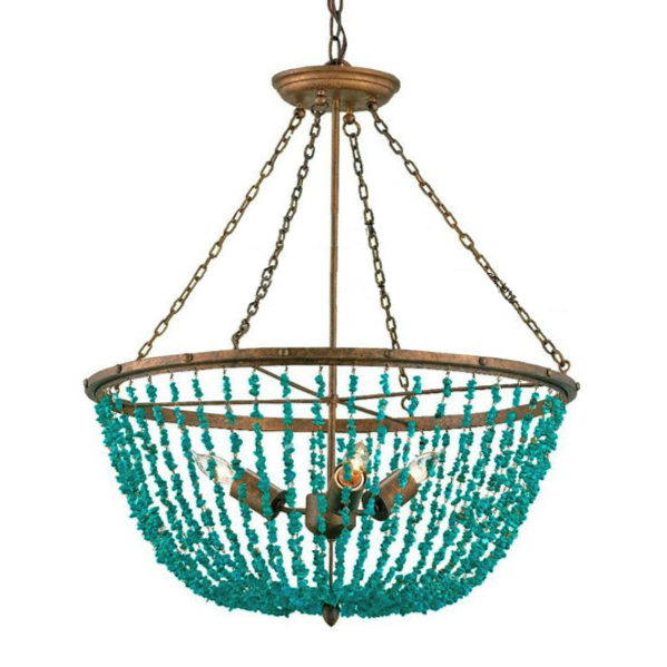 Люстра Turquoise Stone Chandelier Бирюзовый в Ижевске | Loft Concept 