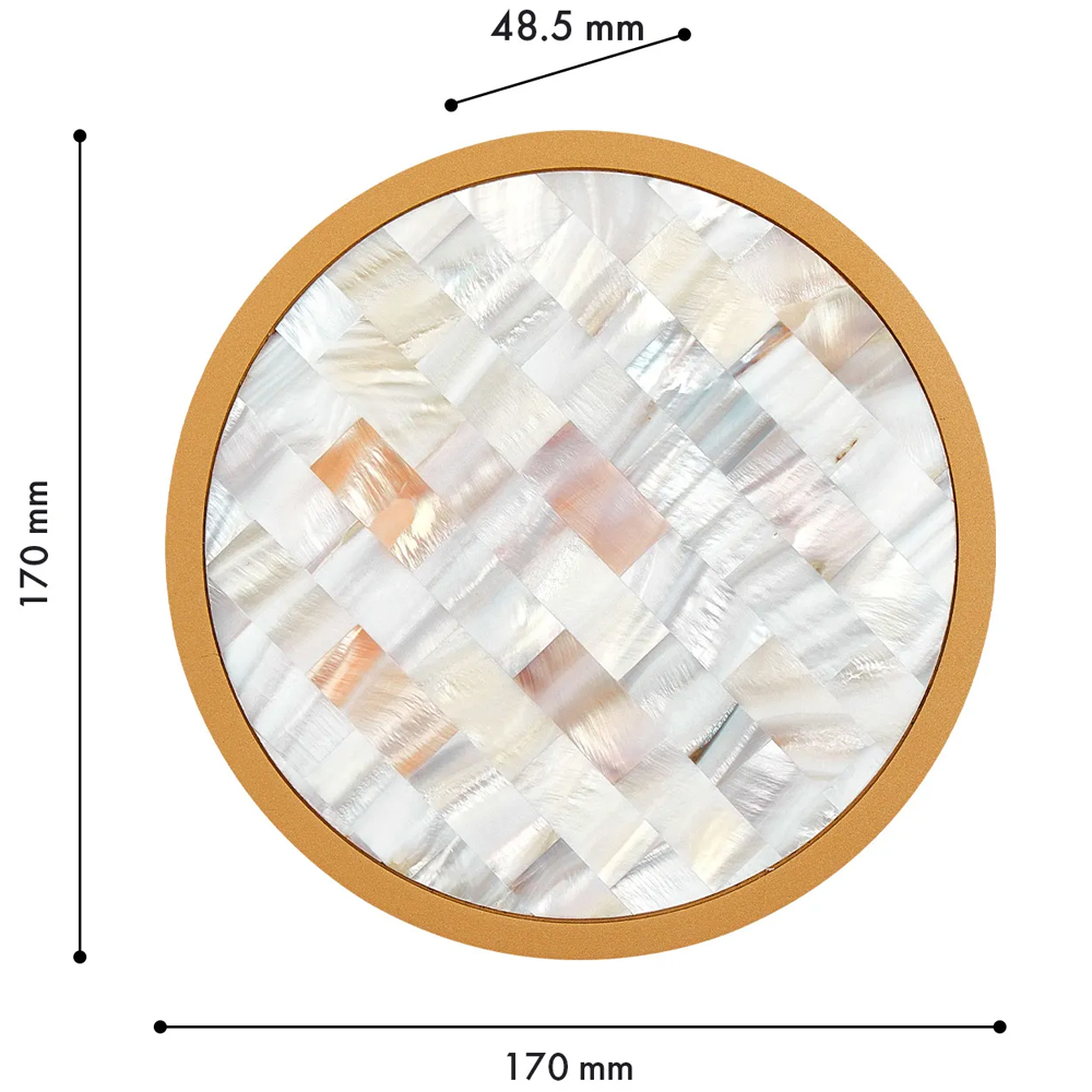 Бра в форме диска с перламутровыми прямоугольниками из морской ракушки Touch of Marine Charm в Ижевске