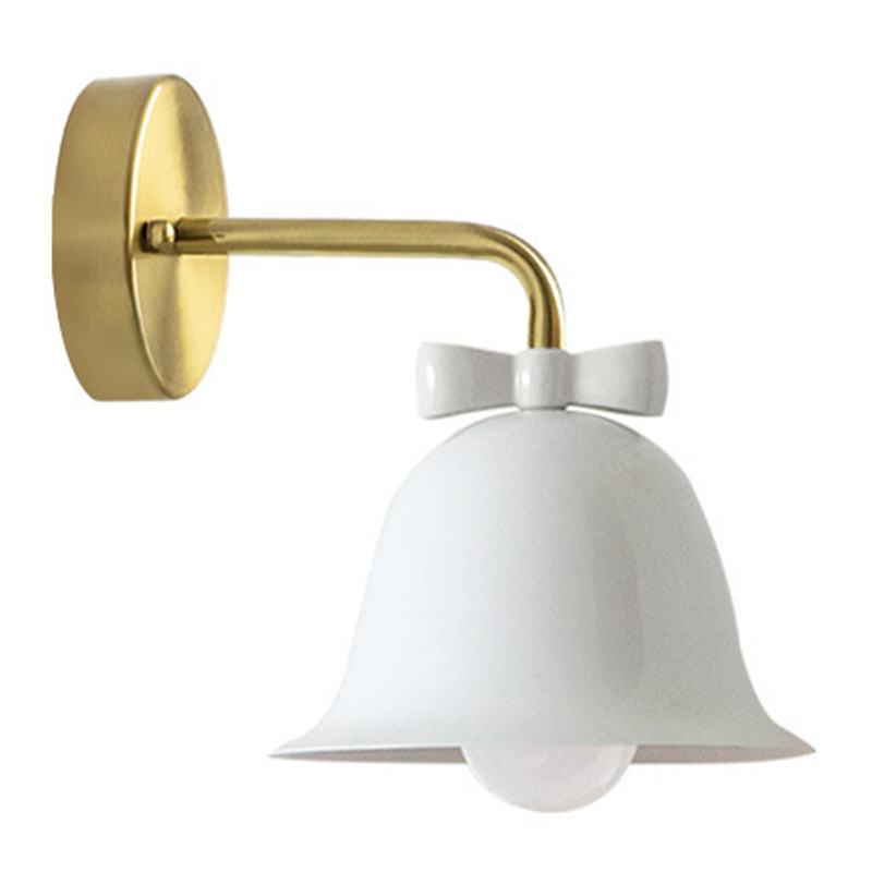 Бра Колокольчик Bell with Bow White Wall Lamp Белый Белый Красный Морская синь Золотой в Ижевске | Loft Concept 