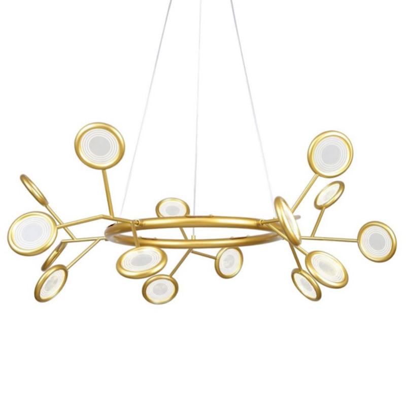 Люстра Gold Bendik Lighting Прозрачный Золотой в Ижевске | Loft Concept 