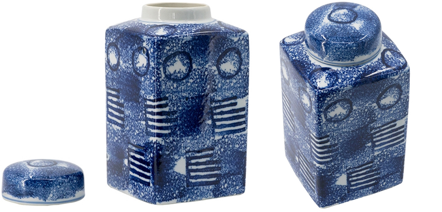 Ваза с крышкой Abstraction Vase square - фото