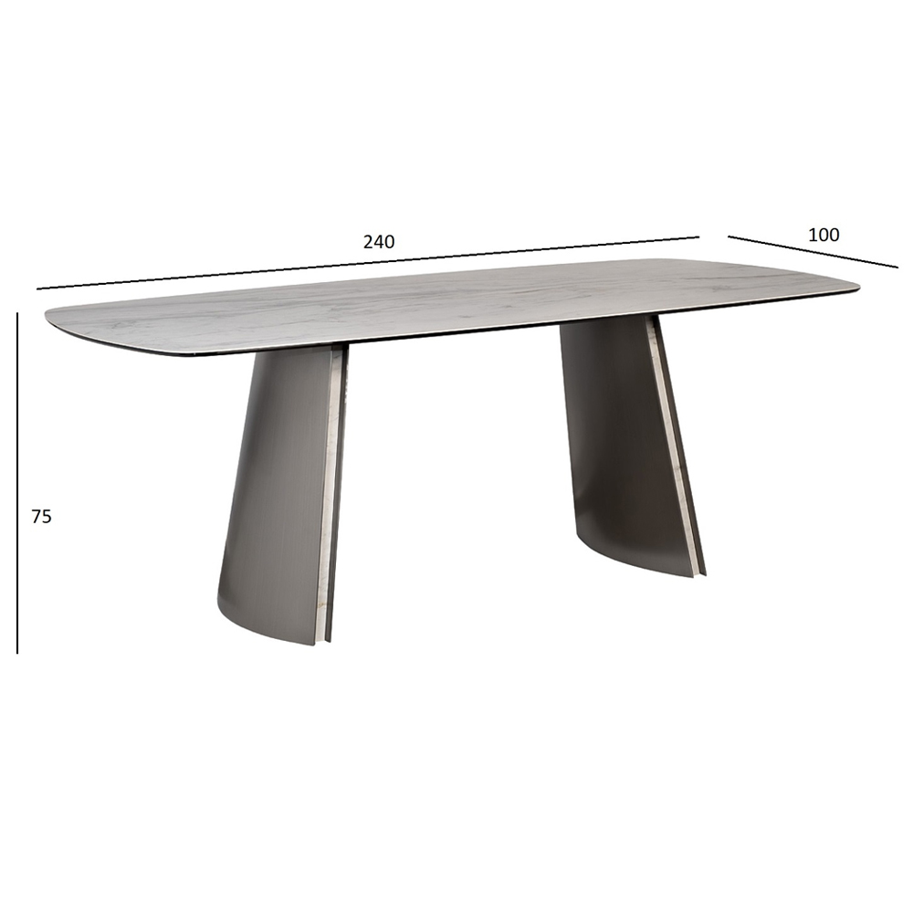 Стол обеденный прямоугольный керамический Ceramic Dining Table в Ижевске